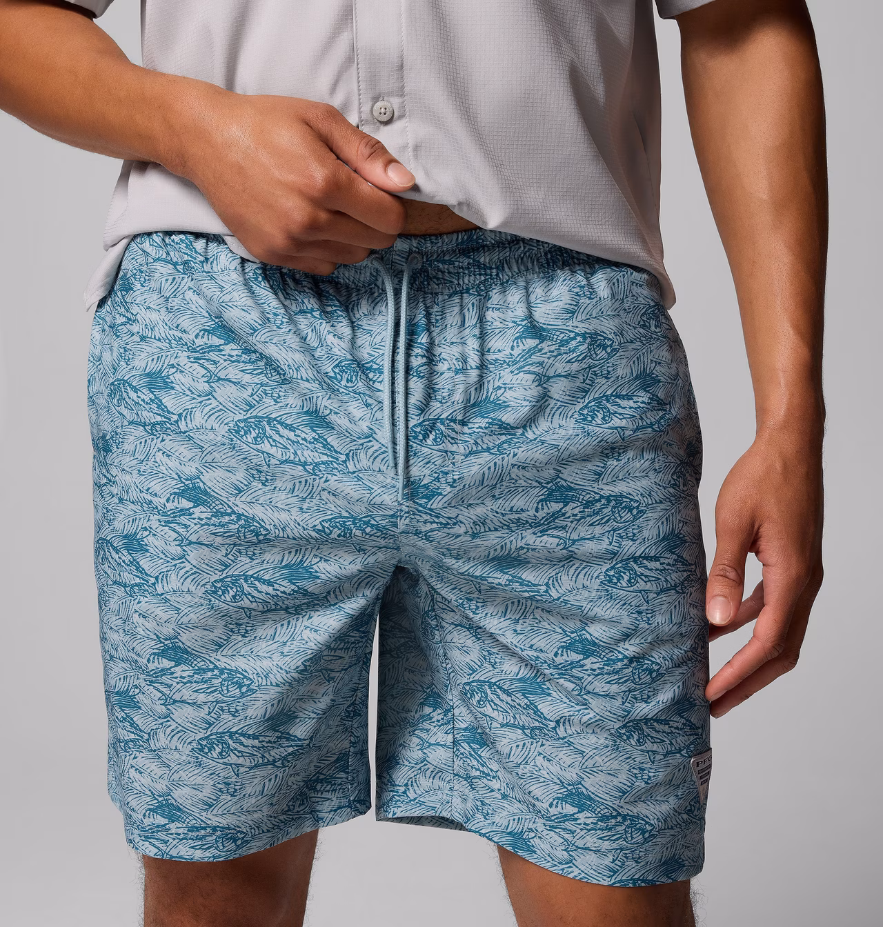 SHORT MASCULINO COLUMBIA PFG RAMBLER PRINTED WATER – foto 5